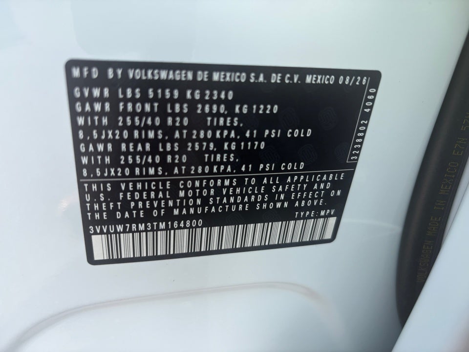 2026 Volkswagen Tiguan SEL R-Line Turbo