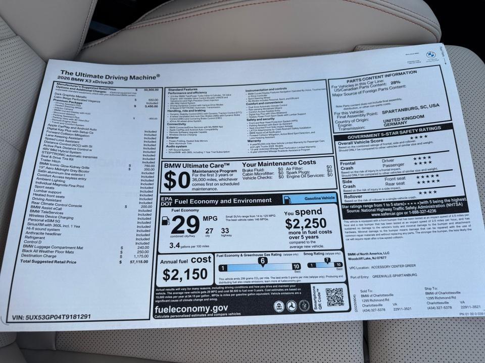 2026 BMW X3 30 xDrive