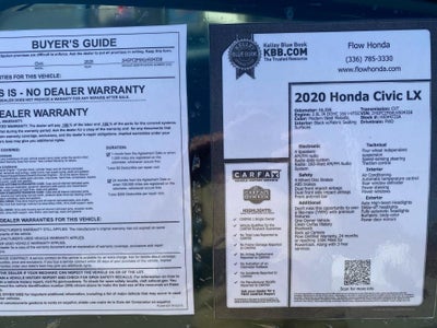 2020 Honda Civic Sedan LX