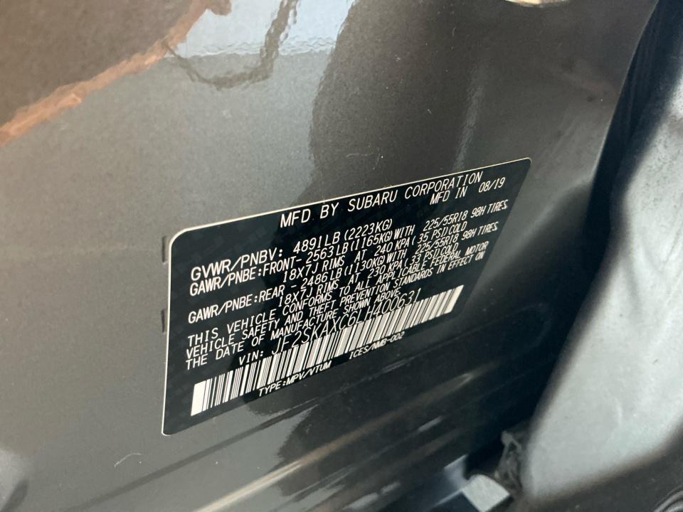 2020 Subaru Forester Touring