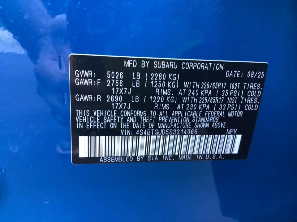 2025 Subaru Outback Wilderness