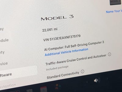2022 Tesla Model 3 RWD