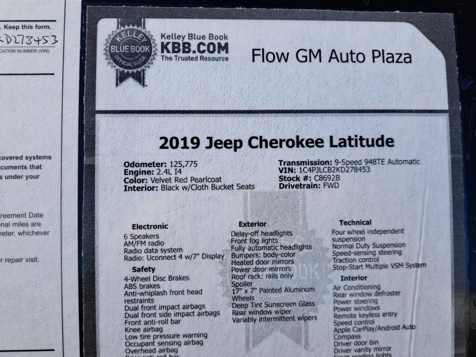 2019 Jeep Cherokee Latitude