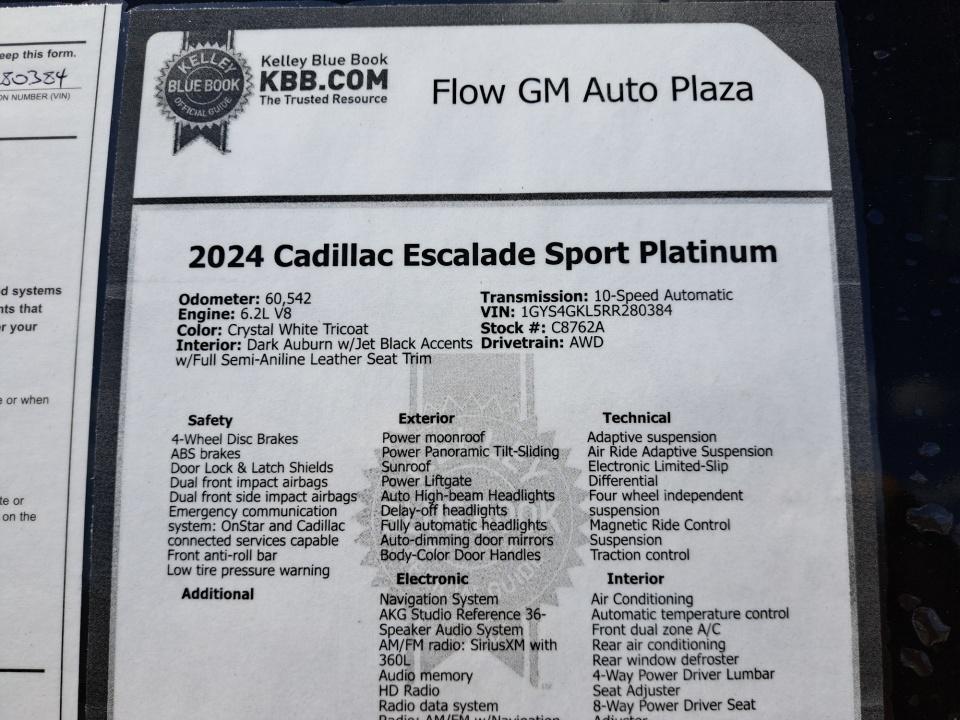 2024 Cadillac Escalade 4WD Sport Platinum