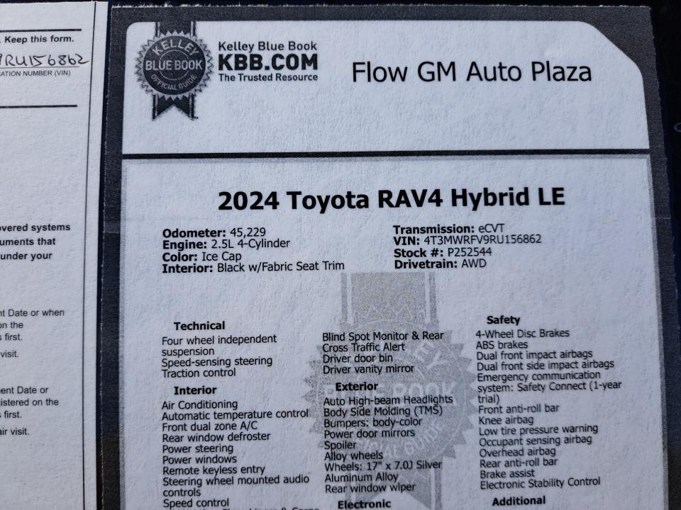 2024 Toyota RAV4 Hybrid Hybrid LE