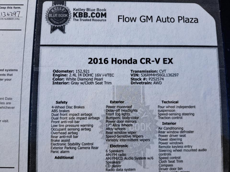 2016 Honda CR-V EX