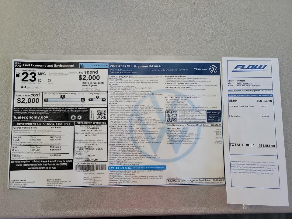 2027 Volkswagen Atlas SEL Premium R-Line