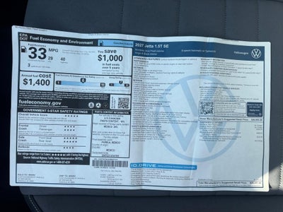 2027 Volkswagen Jetta SE