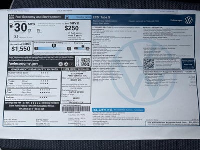 2027 Volkswagen Taos S