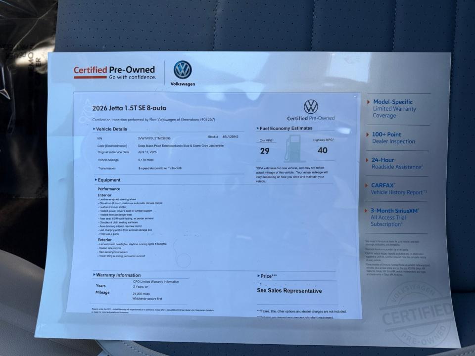 2026 Volkswagen Jetta SE