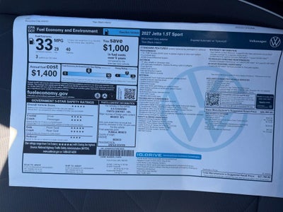 2027 Volkswagen Jetta Sport