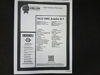 2023 GMC Acadia SLT
