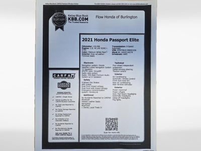 2021 Honda Passport Elite