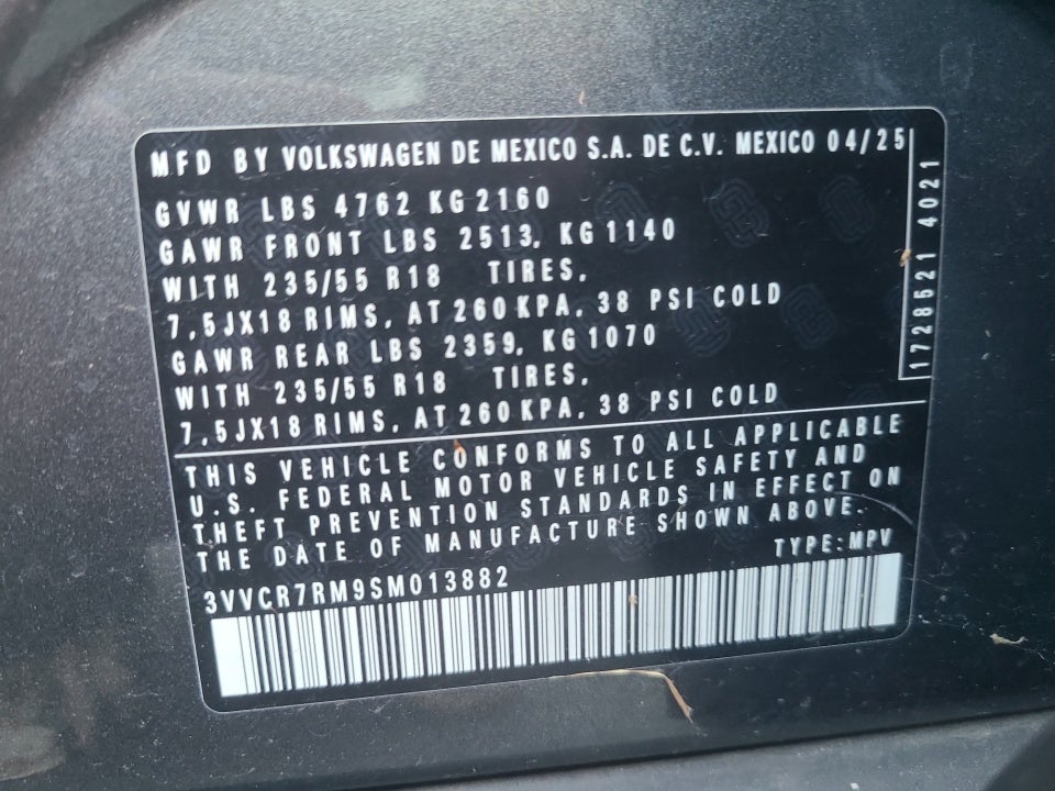2025 Volkswagen Tiguan S