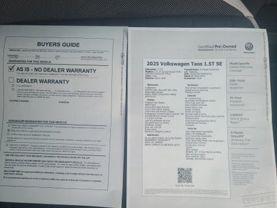 2025 Volkswagen Taos SE